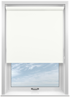 Trinity (Blackout), Cotton White - Roller Blind